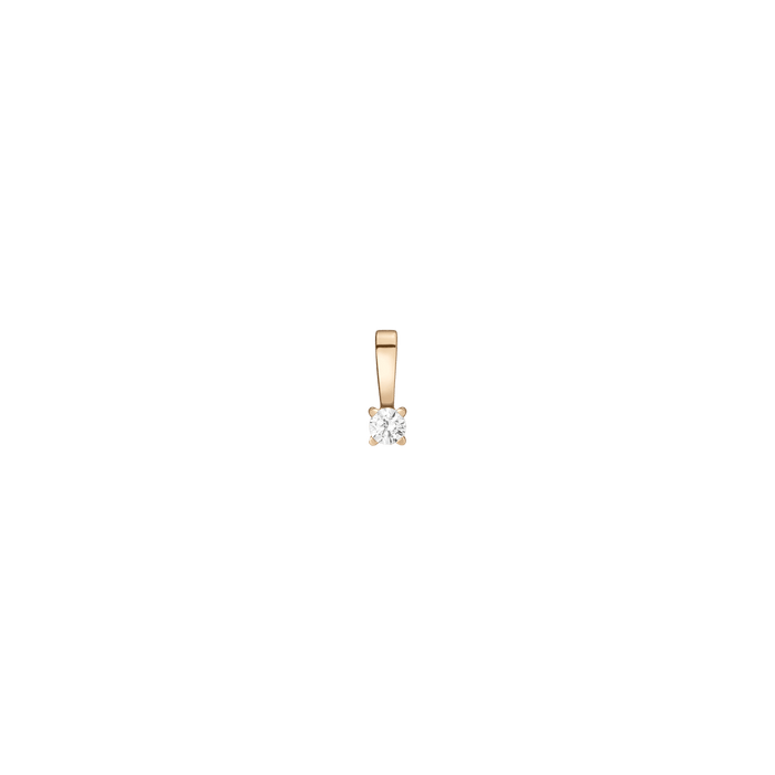 Diamond Solitaire Pendant 14k Yellow Gold 0.25ct Lab-grown Natural