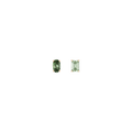 Lab Grown Green Prasiolite Mosaic Studs Vermeil Yellow Gold First