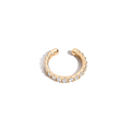 Lab Grown White Sapphire Ear Cuff Vermeil Yellow Gold First