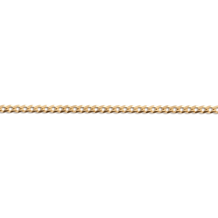 Large Curb Chain Bracelet Vermeil 14K Yellow Gold First