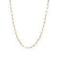 Large Chain Necklace Yellow Gold Vermeil 14K 14K Lightweight 16in 18in 22in First