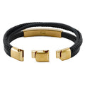 Leather cremation bracelet-bronze & black cremation supplies and equipment product