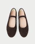 Leonie Brown Woven Ballet Flat