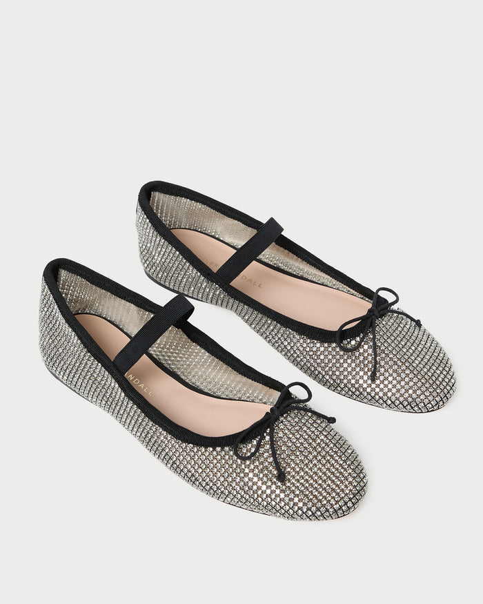 Leonie Crystal Ballet Flat with all over crystal accents.
