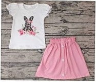 Leop Bunny Top w/ Pink Skirt