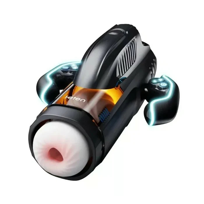 Leten - 10 Vibrating & Sucking Heating Voice Handheld Masturbation Cup