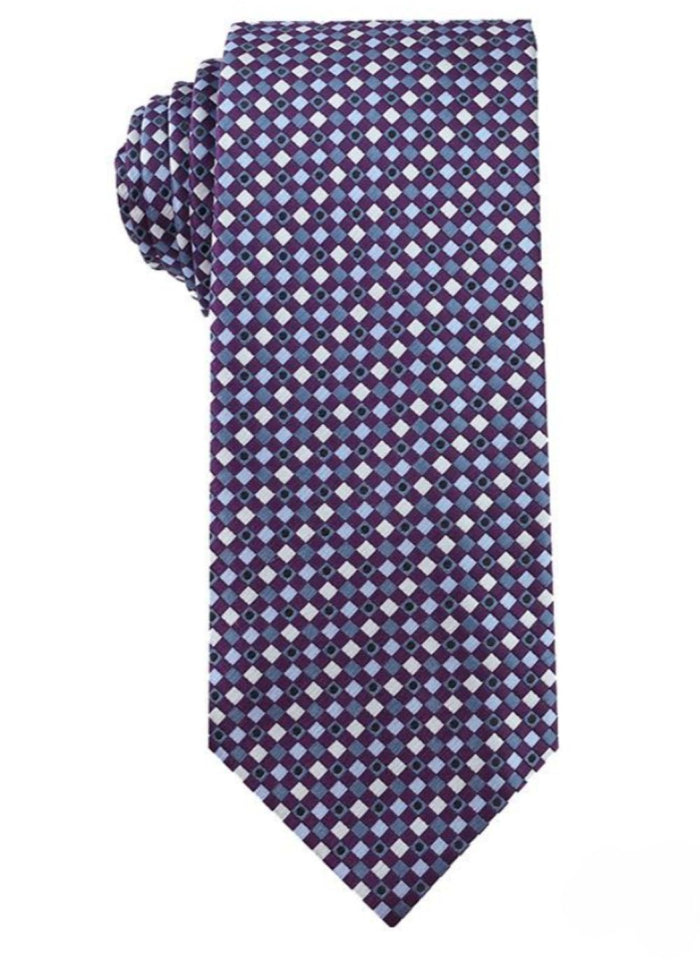 Light purple mini check tie