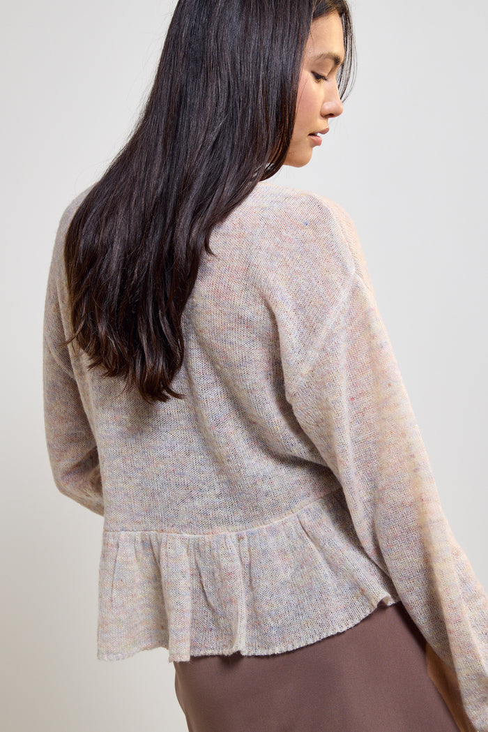 Lightweight Knit Ruffle Top - 8176