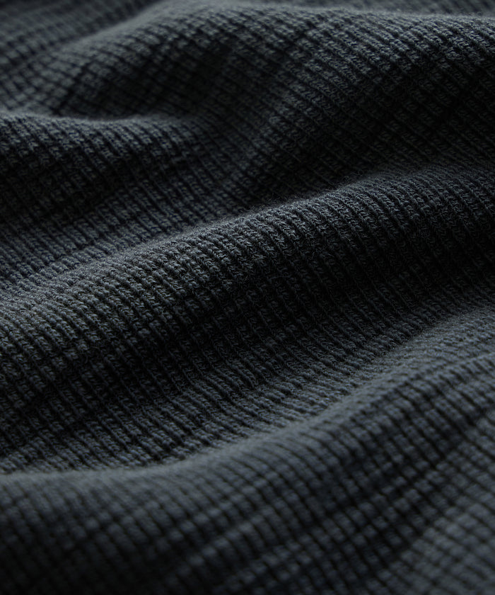 Lightweight Mini Waffle Henley