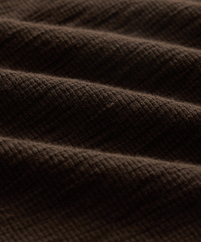 Lightweight Mini Waffle Henley