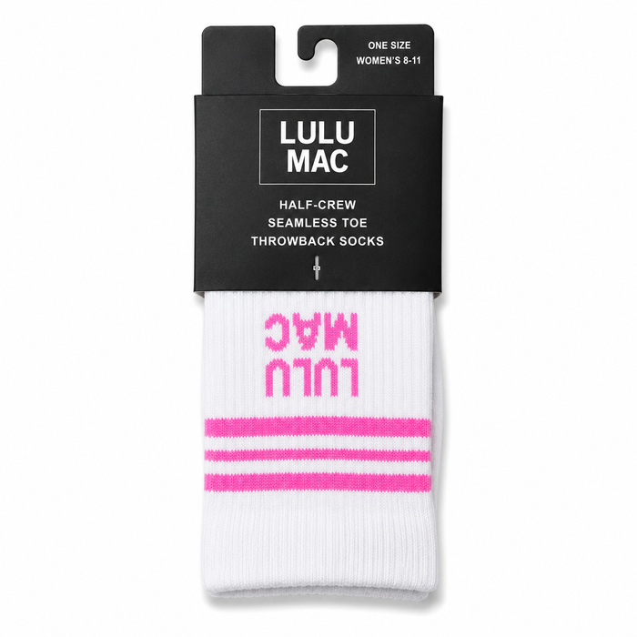 LM-SO-1001 Lulu Mac Socks Single Pair - BUBBLEGUM