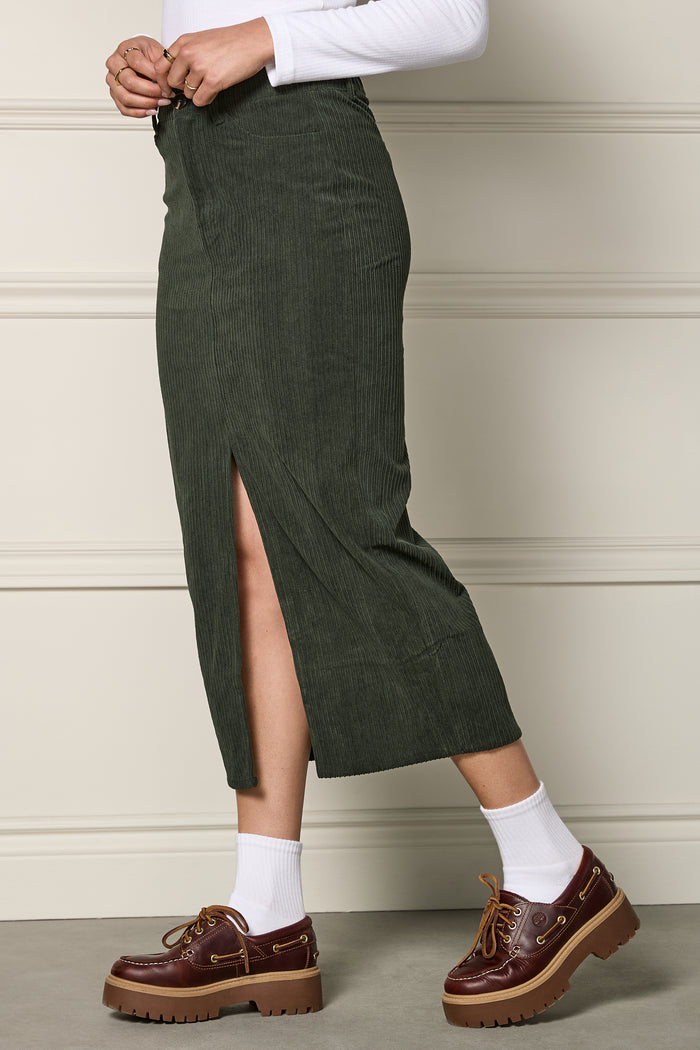 Long Corduroy Skirt - 6065