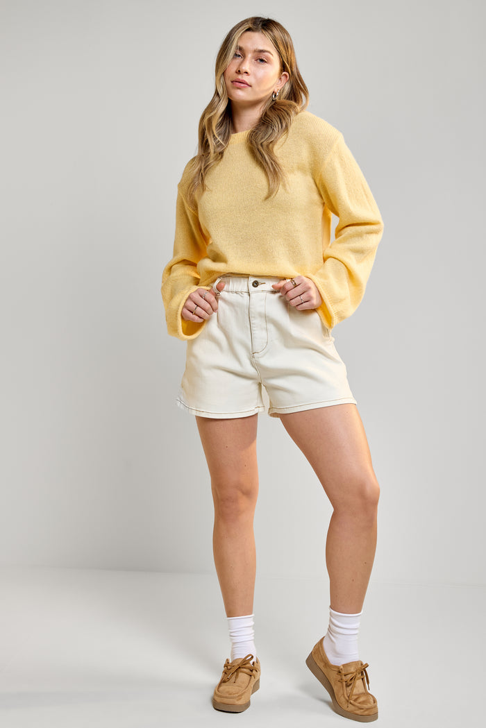 Loose-Fitting Denim Shorts - 7052 | Womance