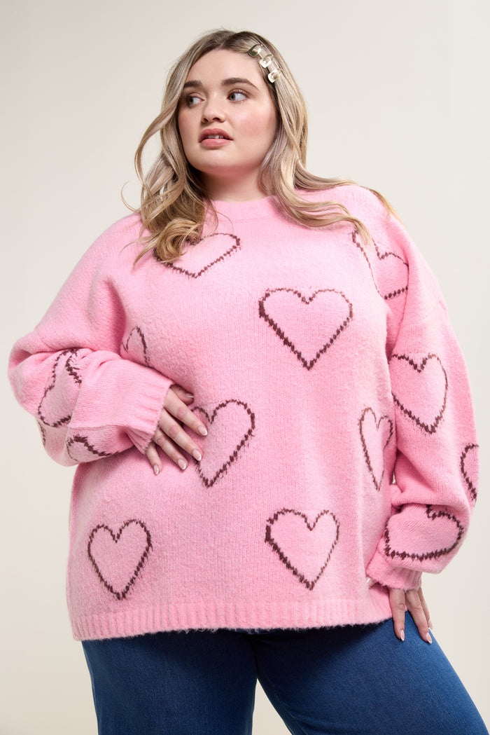 Loose-Fitting Knit Sweater - 8102
