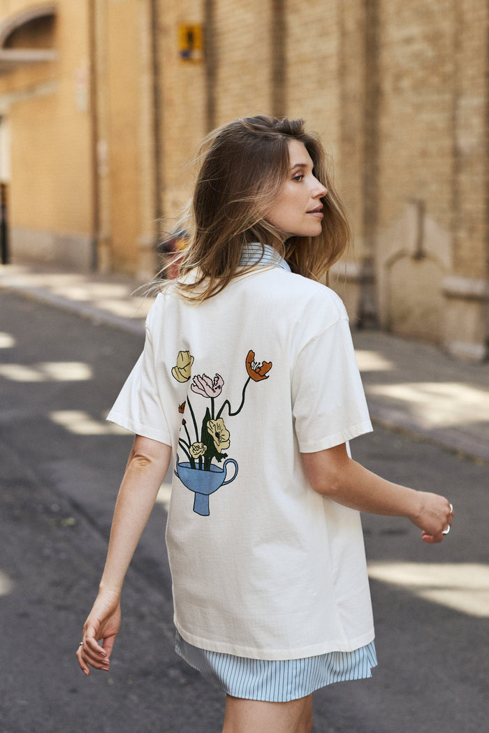 Loose-Fitting Printed T-Shirt - 9101
