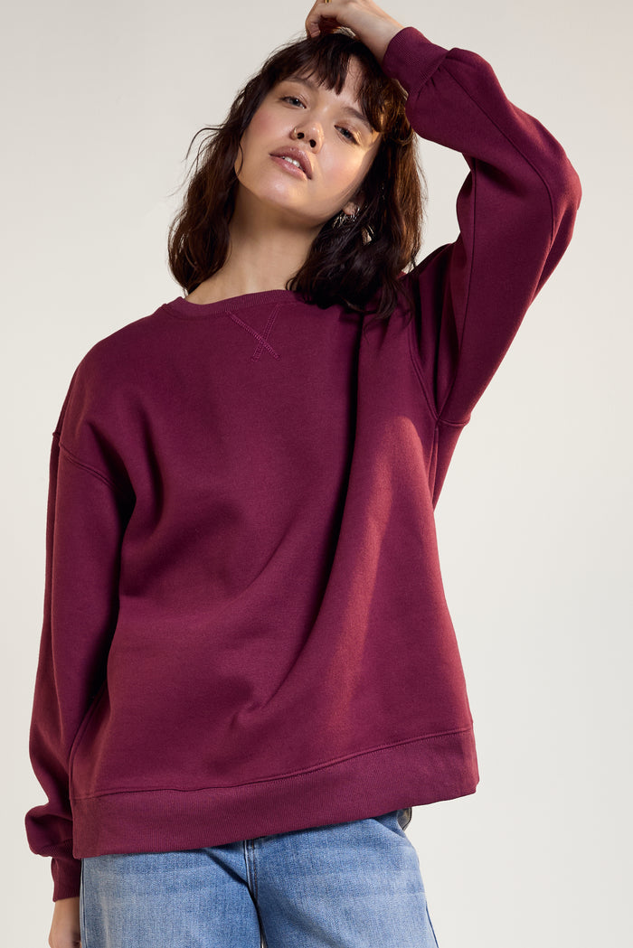 Loose Fleece Sweater - 9140