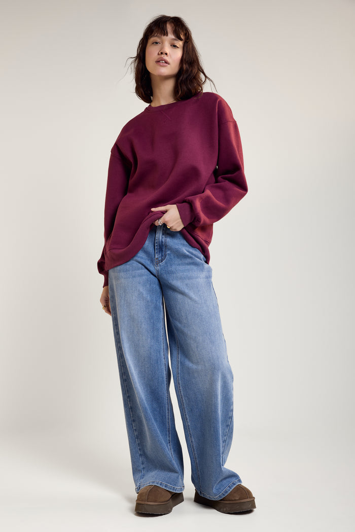 Loose Fleece Sweater - 9140