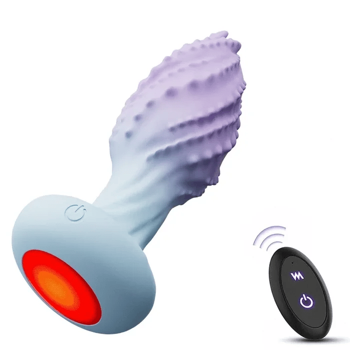 Lumina Vortex 360° Rotating Anal Vibrator – 10 Frequency Dual-Motor Stimulation with 7-Color LED Light