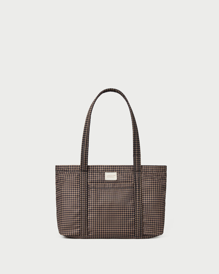 Lyla Brown/Black Check Essential Tote
