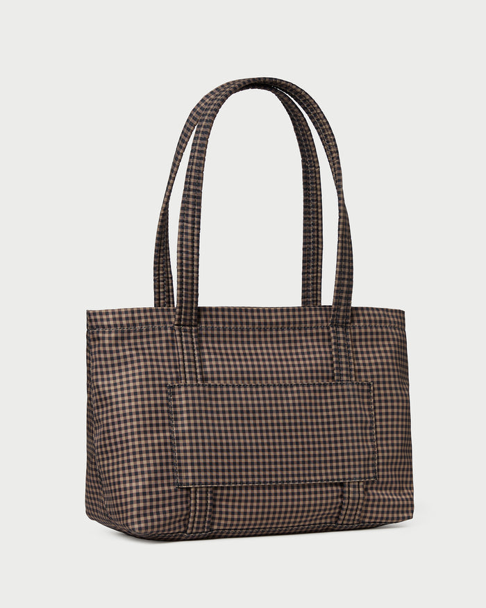 Lyla Brown/Black Check Essential Tote