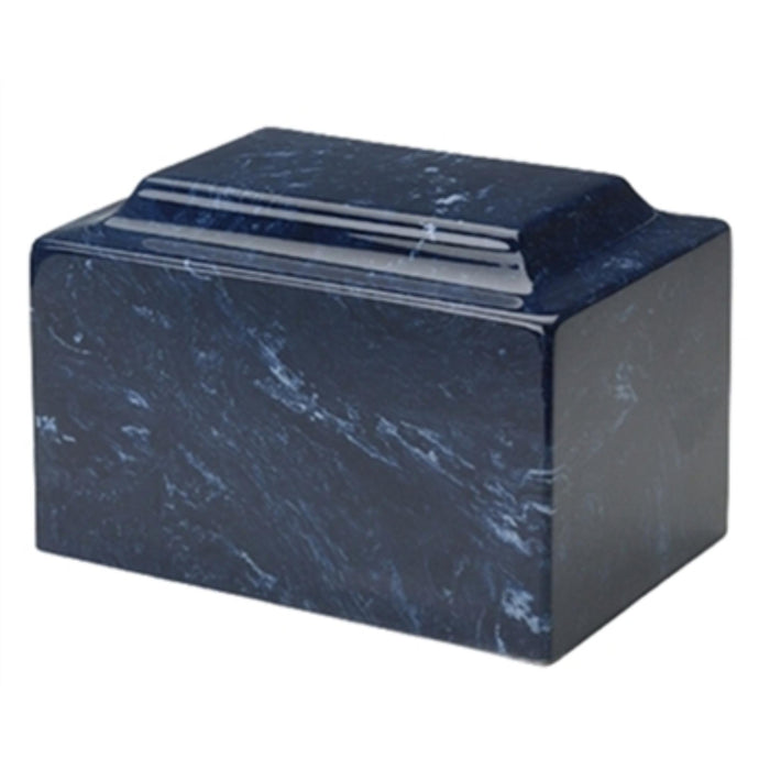 Mackenzie classic marble keepsake urn-navy blue cremation supplies and equipment product