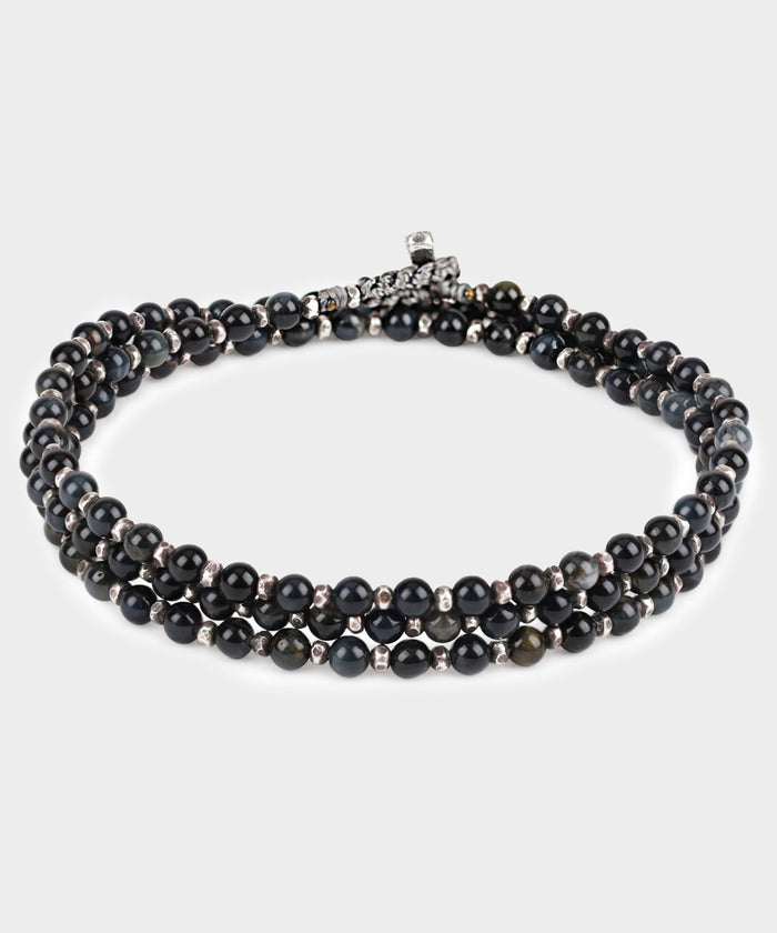 Maor The Silver Agora Bracelet / Necklace in Navy