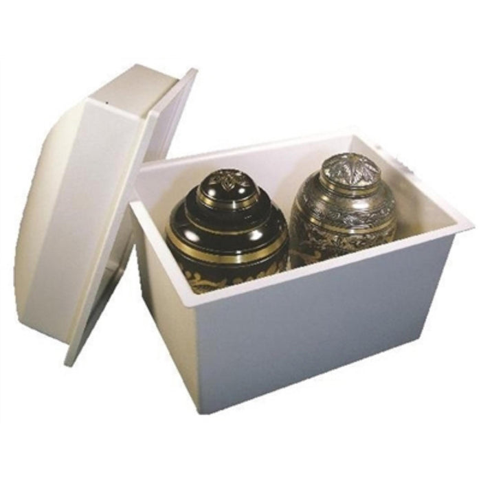 MARQUIS DOUBLE URN VAULT-SINGLE GRANITE GRAY