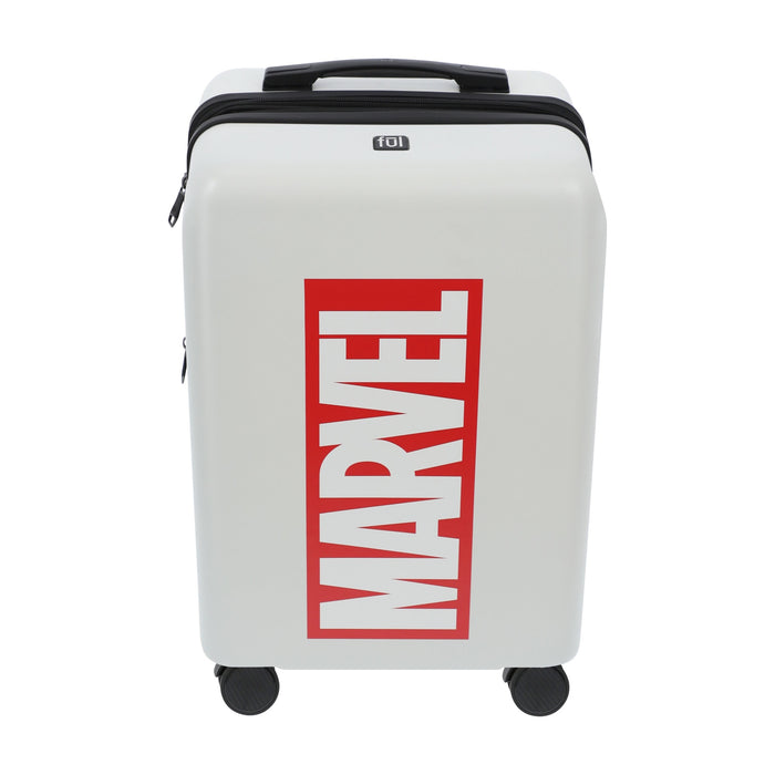 White marvel brick 22.5" carry-on spinner suitcase luggage by Ful