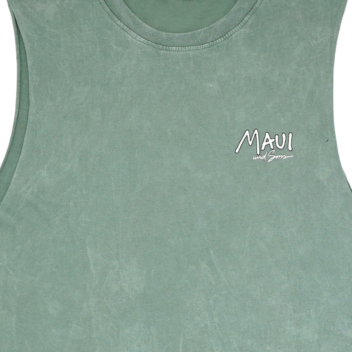 גופיה שטופה מודפסת דו צדדית Maui & Sons