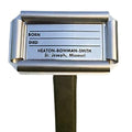 Mcneill sisto aluminum grave markers cemetery supplies from lynch supply