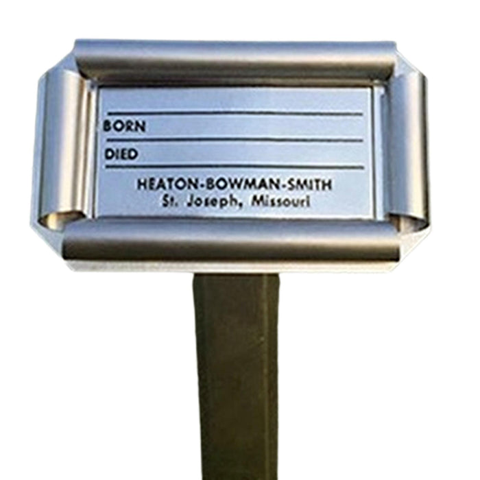 Mcneill sisto aluminum grave markers cemetery supplies from lynch supply