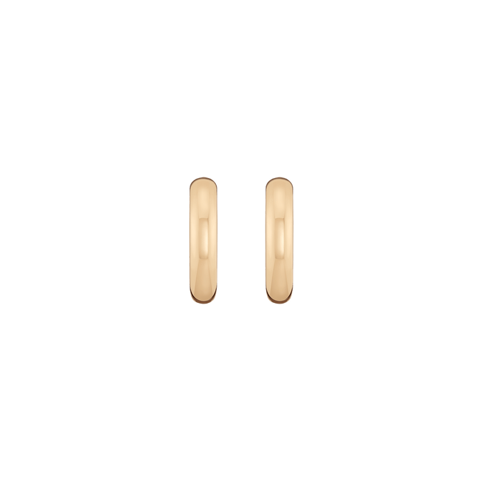 Medium Gold Chunky Hinged Hoop Earrings Vermeil 14K 18K Yellow Gold Single Pair