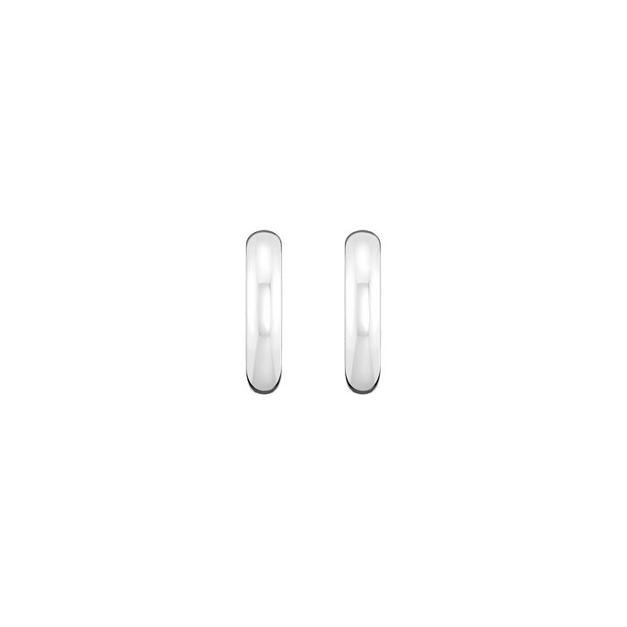 Medium Gold Chunky Hinged Hoop Earrings Vermeil 14K 18K White Gold Single Pair
