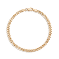 Medium Cuban Chain Bracelet Vermeil 14k Yellow Gold 6in 6.5in 7in 7.5in First
