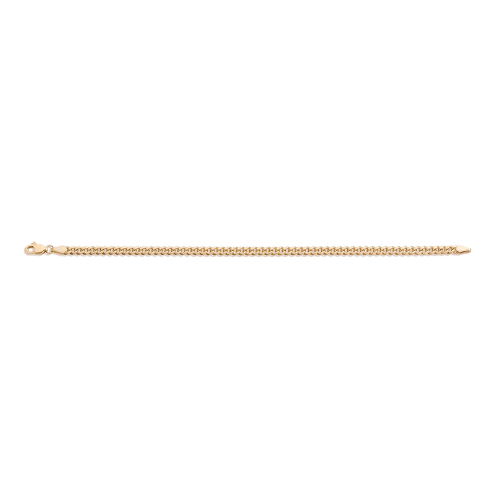 Medium Cuban Chain Bracelet Vermeil 14k Yellow Gold 6in 6.5in 7in 7.5in