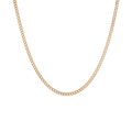 Medium Cuban Chain Necklace Vermeil 14k Yellow Gold 16in 18in 20in 22in First
