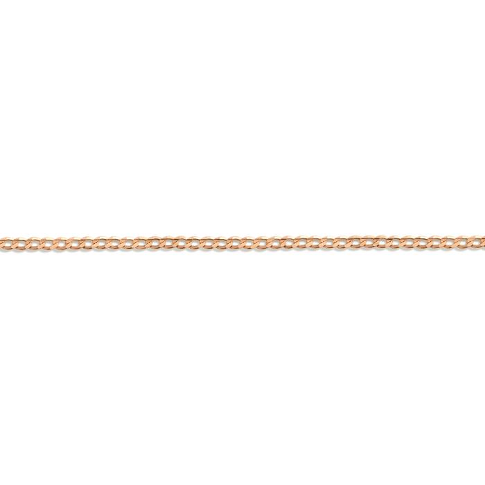Medium Curb Chain Bracelet Vermeil 14K Rose Gold First