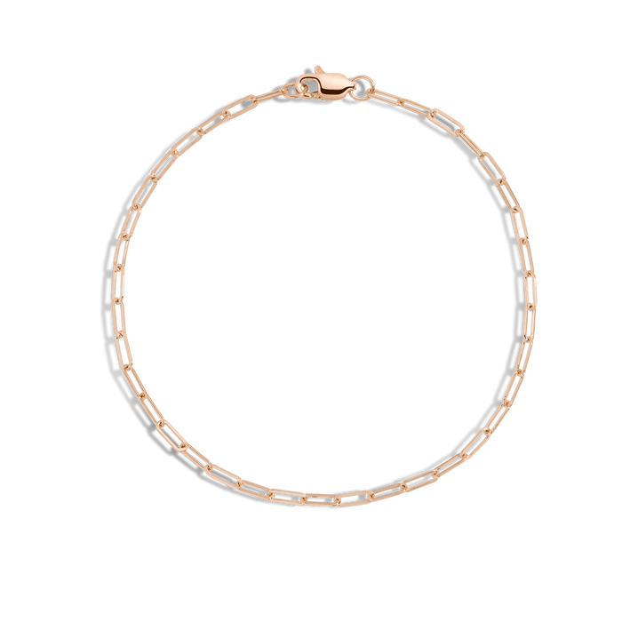Medium Chain Bracelet Rose Gold Vermeil 14K 18K