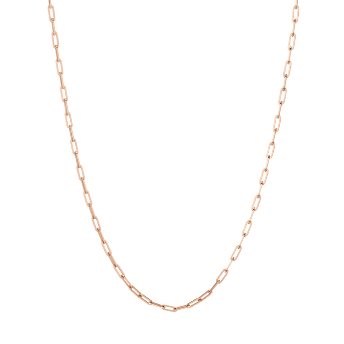 Medium Chain Necklace Rose Gold Vermeil 14K 16in 18in 22in First