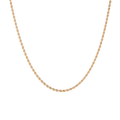 Medium Rope Chain Necklace Vermeil 14k Yellow Gold 16in 18in 20in 22in First
