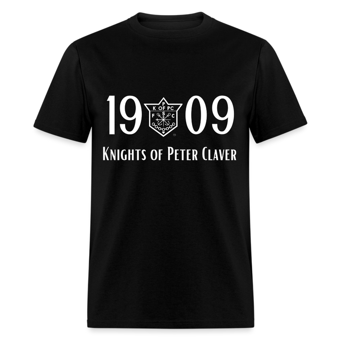 Men's 1909 Men's Founders Day Shirt w/ white writing - black