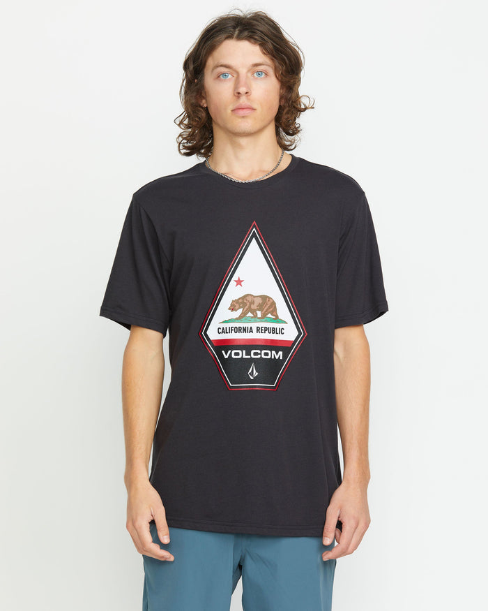 Men's Californeye Tee-Washed Black Heather-Volcom