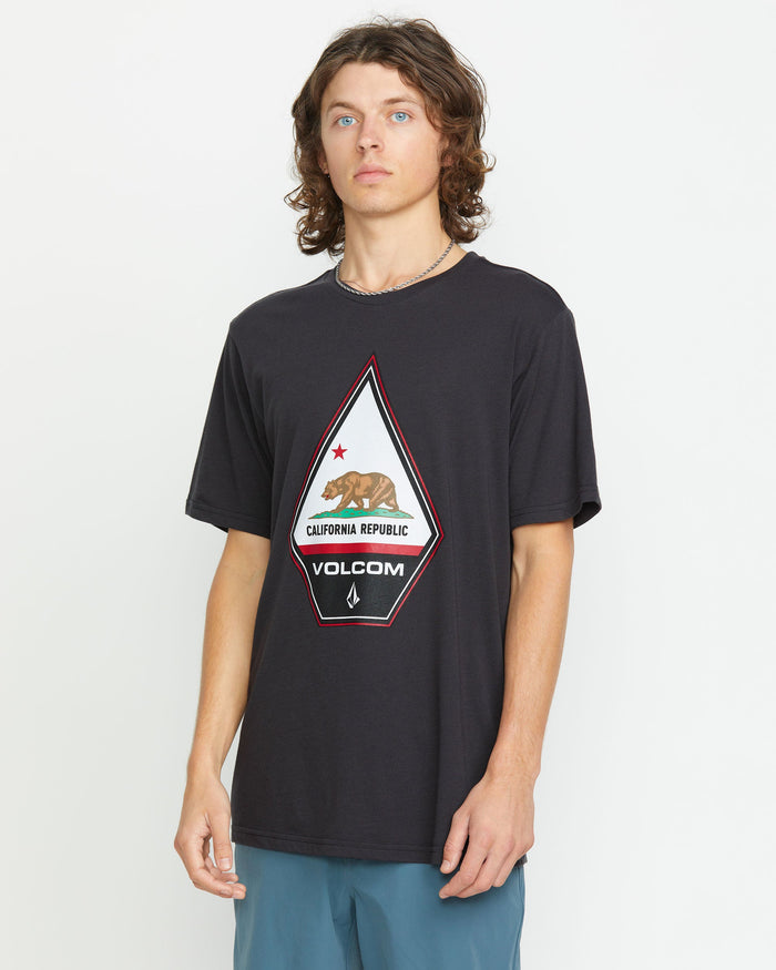 Men's Californeye Tee-Washed Black Heather-Volcom