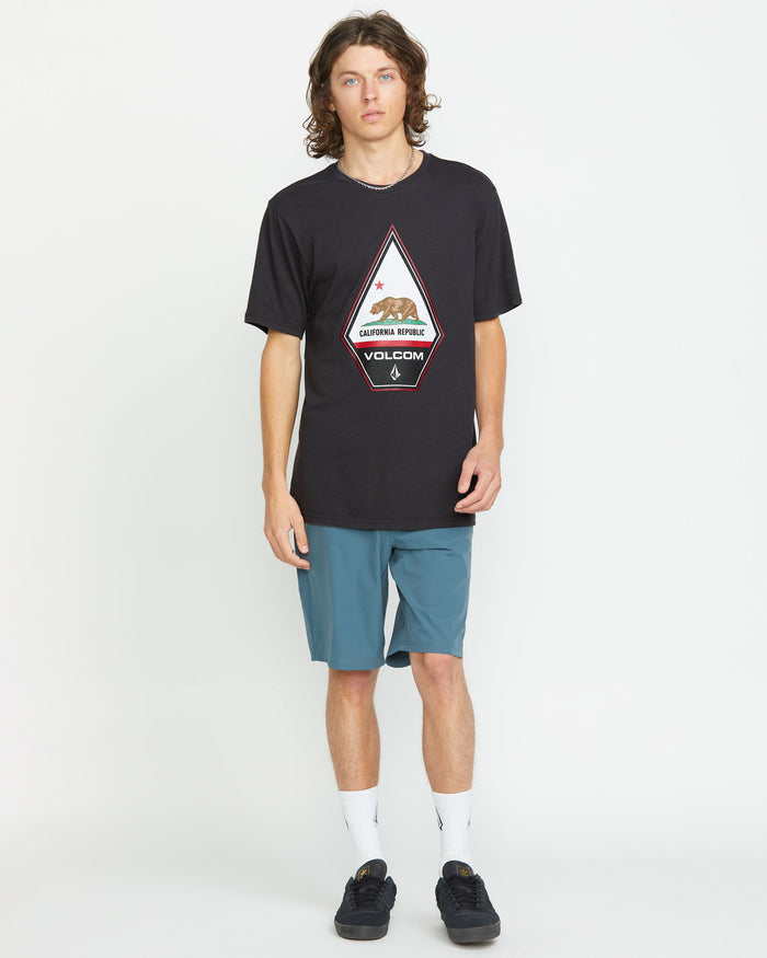 Men's Californeye Tee-Washed Black Heather-Volcom