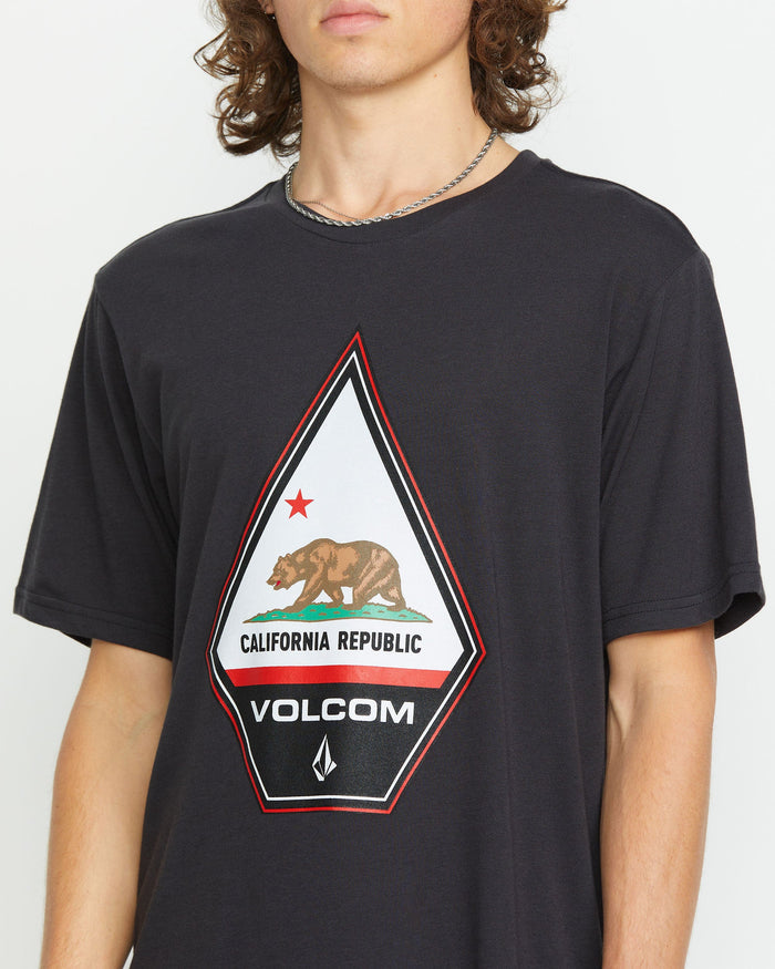 Men's Californeye Tee-Washed Black Heather-Volcom