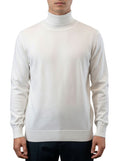 White men's turtleneck sweater