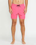 Men's Lido Solid 16" Trunks-Neon Pink-Volcom