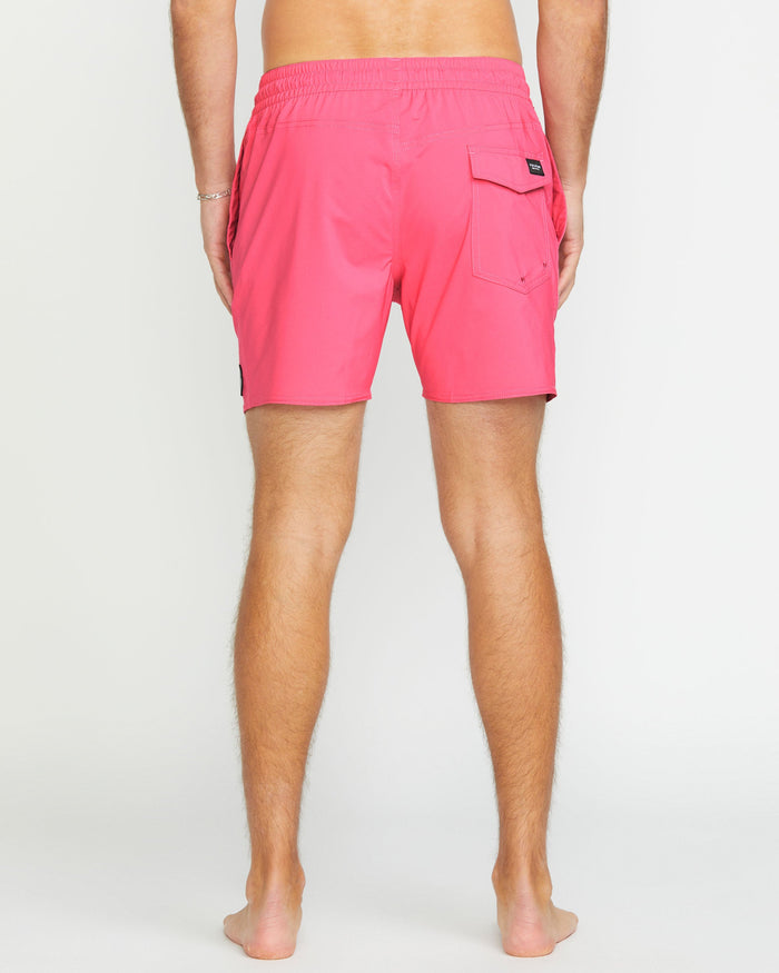 Men's Lido Solid 16" Trunks-Neon Pink-Volcom