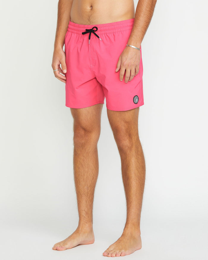 Men's Lido Solid 16" Trunks-Neon Pink-Volcom