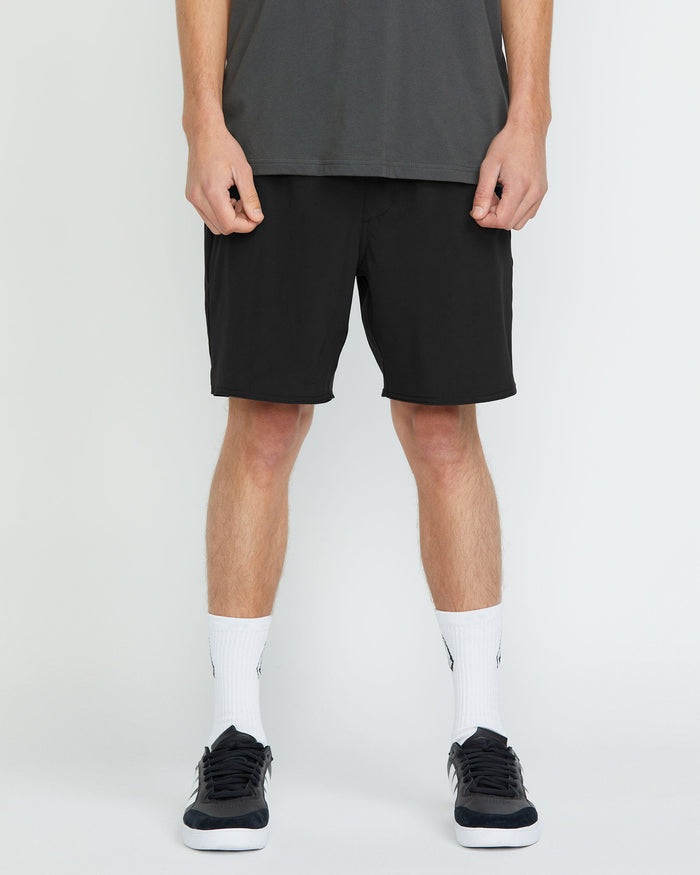 Men's Nomoly Elastic Waist Shorts 18"-Black-Volcom